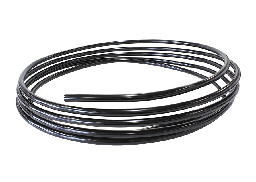 Aluminium Fuel Line 1/4" (6.35mm) 25ft (7.6m) Length Roll    Black Anodised Finish