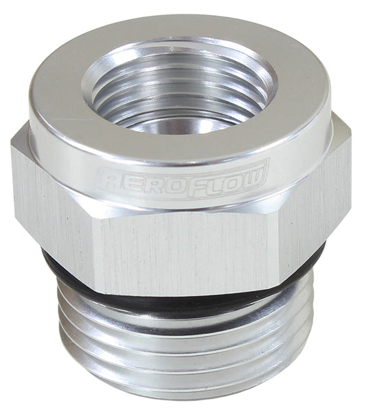 Temperature Probe Adapter - Silver   -10 ORB To 5/8" -18 Thread