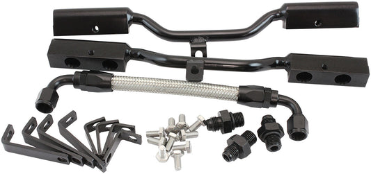Small Block Chev Fuel Rail Kit for Air Gap Intake Manifold   Suits AF6090-1000 and AF6290-1000 Intake Manifolds ONLY