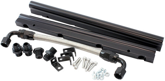 Aeroflow GM LS Fuel Rail Kit for Cathedral Port Carburettor Hi Rise Single Plane EFI Intake Manifold   Suits AF6050-5001 and AF6250-5001 Intake Manifolds ONLY