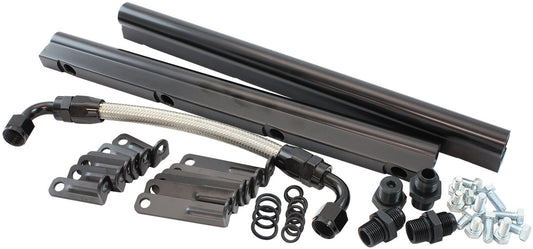 GM LS Fuel Rail Kit for Rectangle Port CarburettorStreet Single Plane EFI IntakeManifold   Suits AF6050-6000 and AF6250-6000 Intake Manifolds ONLY