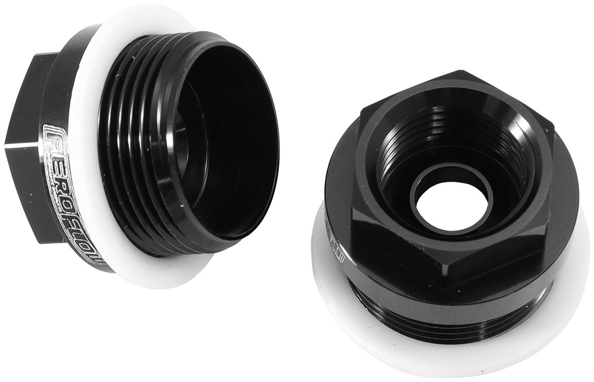 Holley Carburettor Adapter - Male 7/8-20" toFemale 5/8-18"   Black Finish. Suit Holley Carburettor Inlet Feed