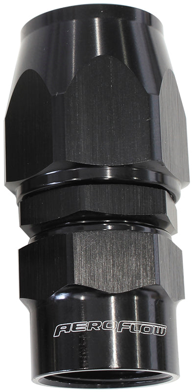 Kryptalon® Series Lightweight One Piece Swivel Straight Hose End -8AN   Black Finish. Suits Kryptalon® Series Hose