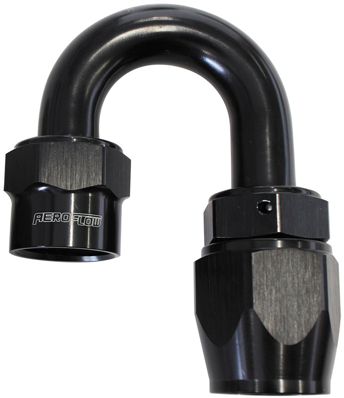 Kryptalon® Series Lightweight One Piece Swivel 180° Hose End -10AN   Black Finish. Suits Kryptalon® Series Hose