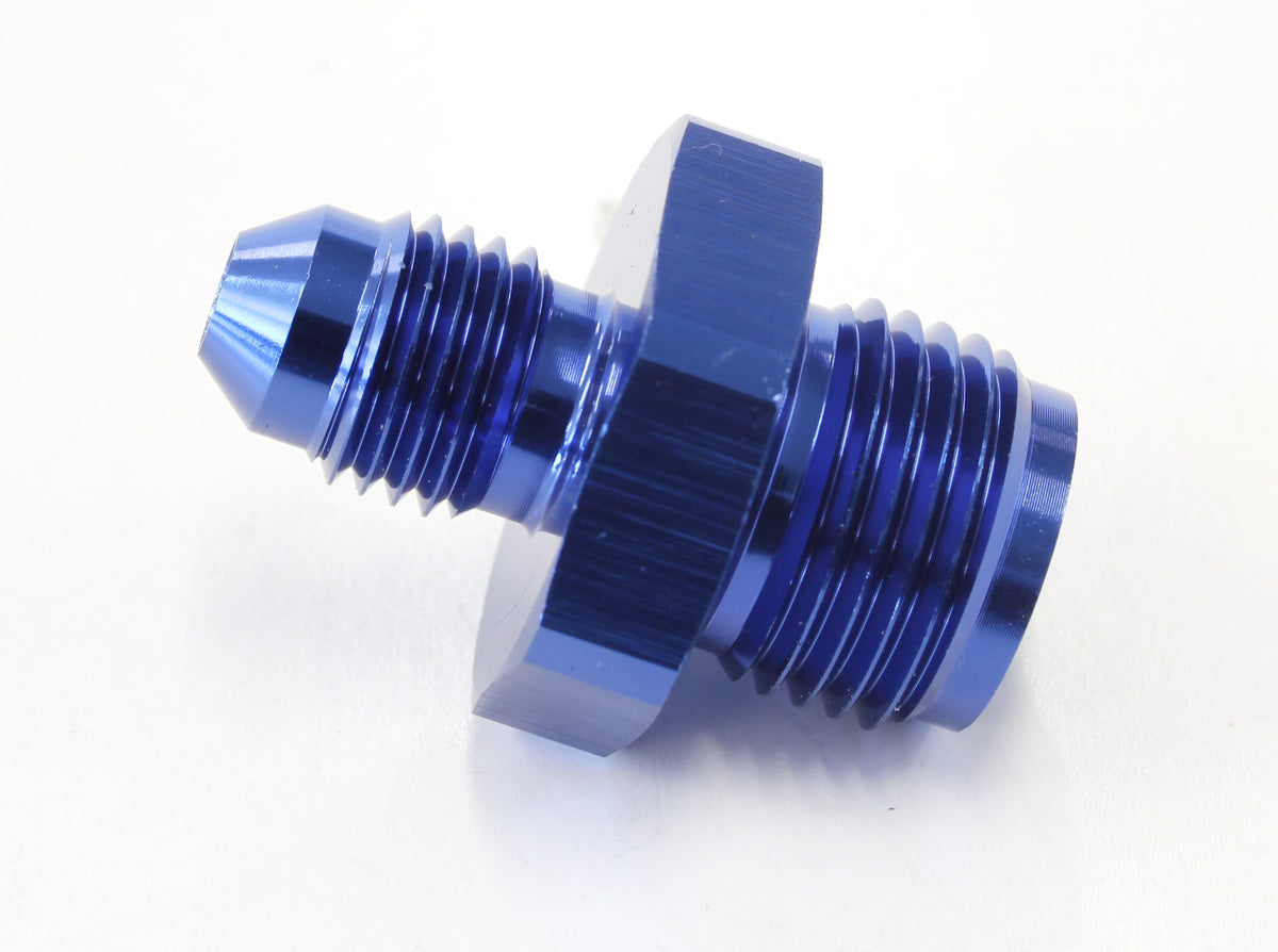 Inverted Seat Adapter 5/8"-18 to -4AN   Blue Finish