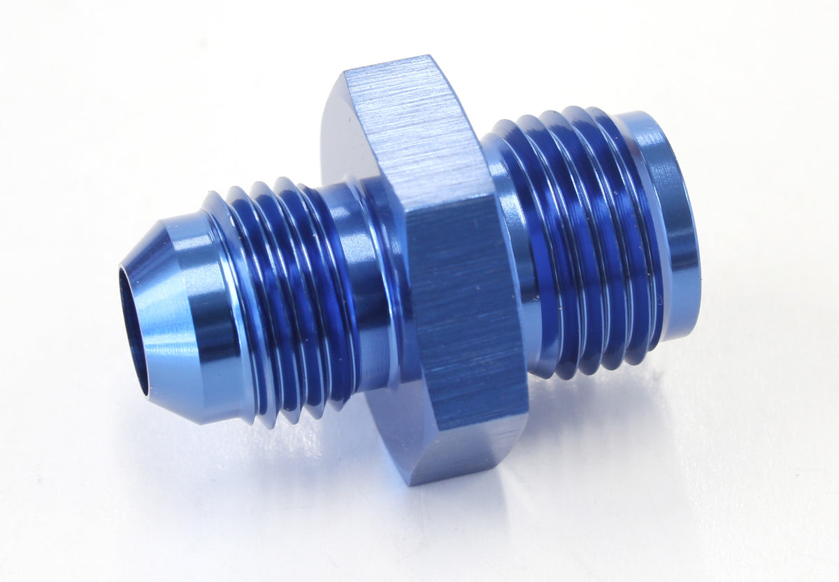 Inverted Seat Adapter 5/8"-18 to -6AN   Blue Finish