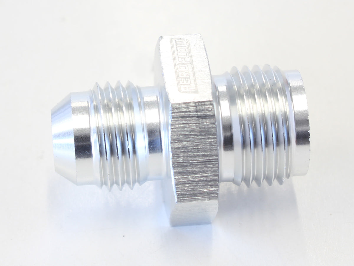 Inverted Seat Adapter 5/8"-18 to -6AN   Silver Finish