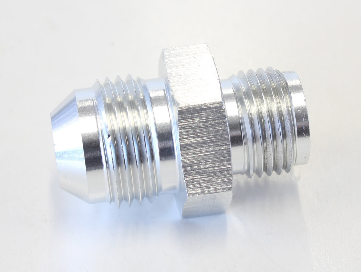 Inverted Seat Adapter 5/8"-18 to -8AN   Silver Finish