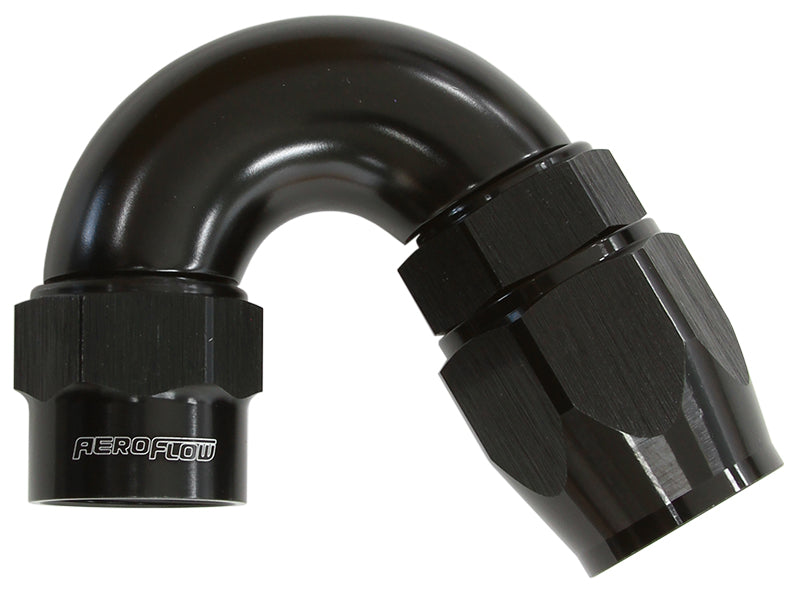 Kryptalon® Series Heavy Duty One Piece Swivel 150° Hose End -8AN   Black Finish. Suits Kryptalon® Series Hose