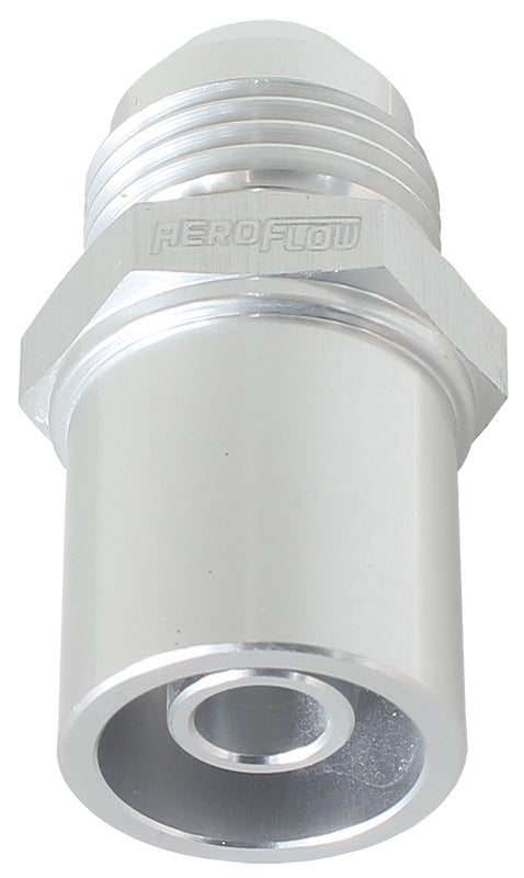 Press In Front Valve Cover Breather Adapter -8AN Sliver (20mm O.D)   Suit BA-FG Ford Falcon