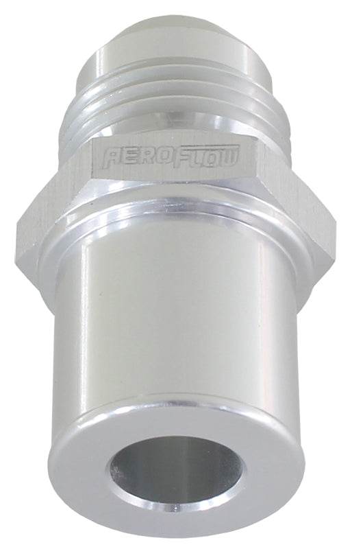 Press In Rear Valve Cover Breather Adapter -8AN Silver (19mm O.D)   Suit BA-FG Ford Falcon