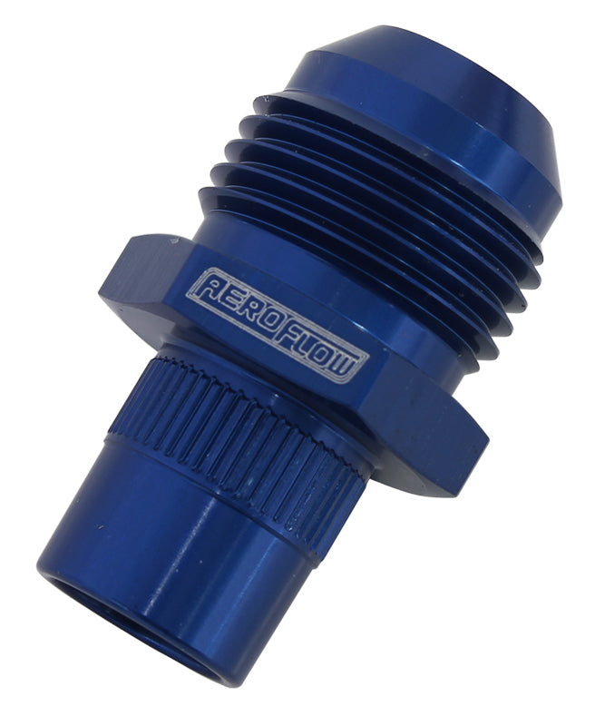 Breather Adapters -10AN   Press in for Nissan Valve Covers with non-threaded hole, Blue