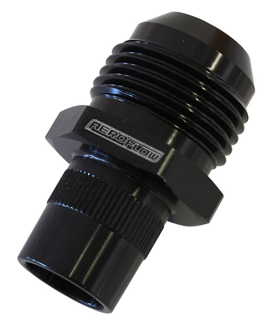 Breather Adapters -10AN   Press in for Nissan Valve Covers with non-threaded hole, Black finish