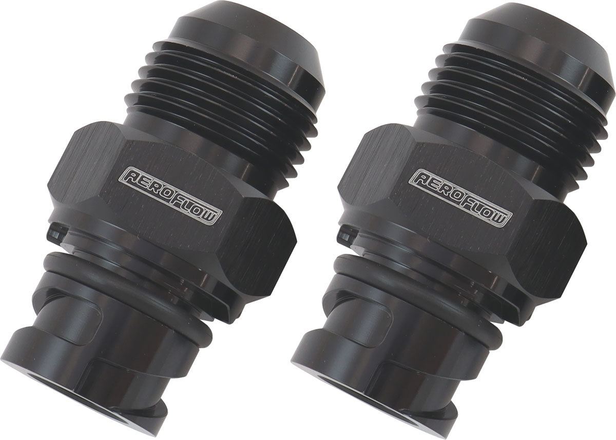 Ford Coyote Screw In Cover Breather Adapter - Black Finish  Male -10AN, Sold Individually