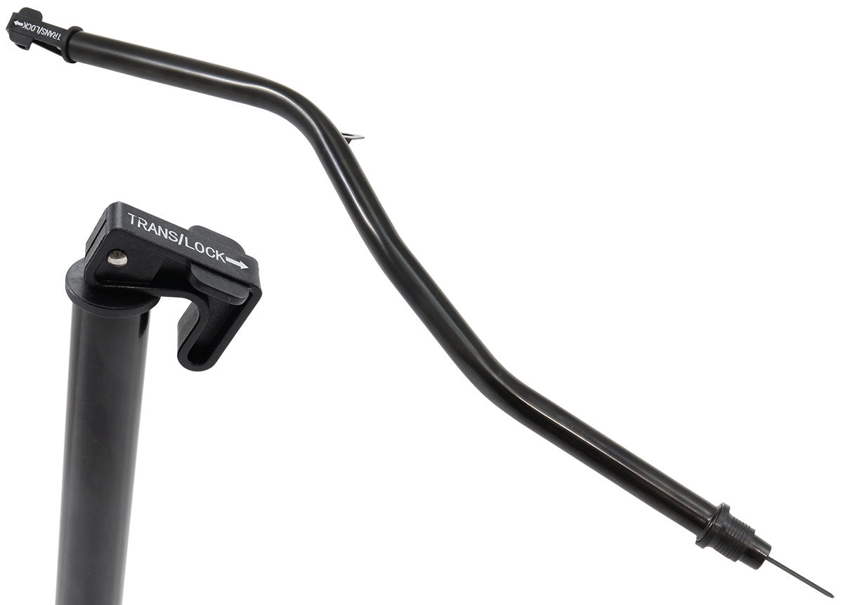 Aeroflow GM 4L60 Locking Transmission Dipstick - Black Finish  Solid Tube Transmission Dipstick