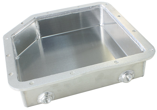 3" Deep Fabricated Transmission Pan including Filter Extension    Natural Finish. Suit GM Turbo 350