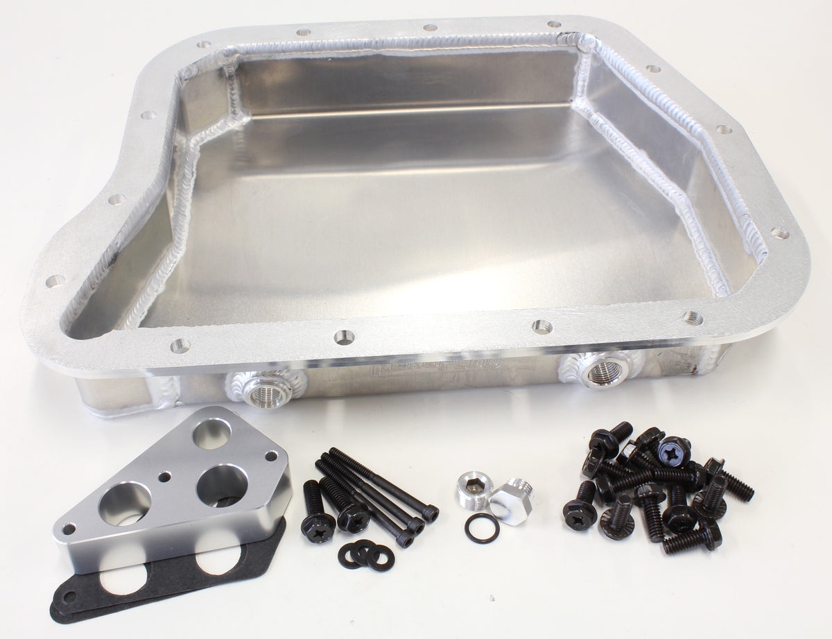 2.33" Deep Fabricated Transmission Pan including Filter Extension    Natural Finish. Suit Chrysler Torqueflite 727