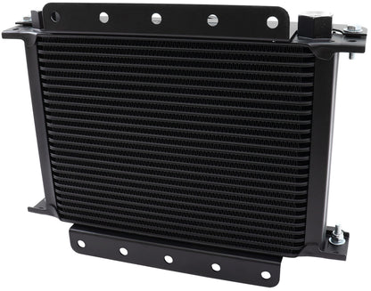 Aeroflow 25 Row Modular Oil Cooler with Brushless Fan & Shroud   330mm L x 255mm H x 150mm D. -10ORB Threads