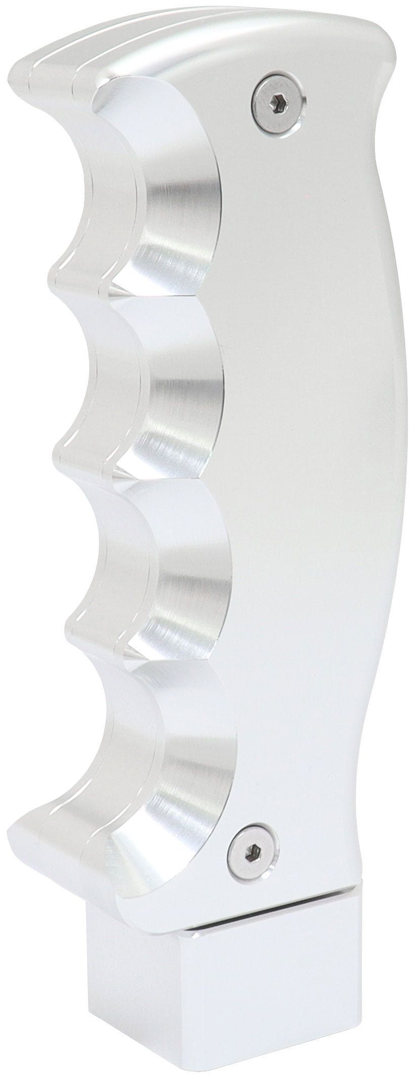 Bang Shift Billet Pistol Manual Gear Knob - Silver  With Universal Thread Inserts