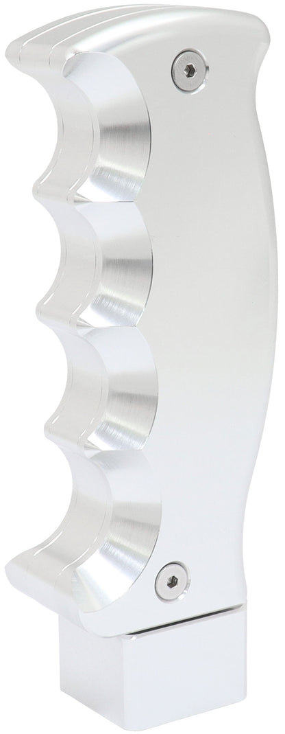 Bang Shift Billet Pistol Manual Gear Knob - Silver  With Universal Thread Inserts
