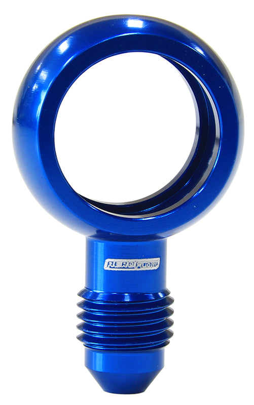 Alloy AN Banjo Fitting 18mm to -4AN   Blue Finish