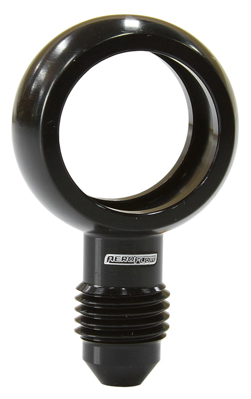 Alloy AN Banjo Fitting 18mm to -4AN   Black Finish