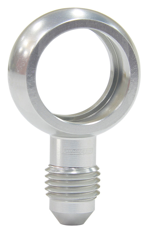 Alloy AN Banjo Fitting 18mm to -4AN   Silver Finish
