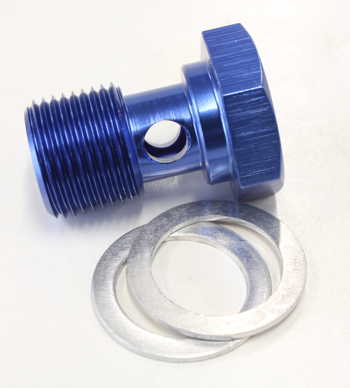 Alloy Banjo Bolt 5/8" x 20   Blue Finish