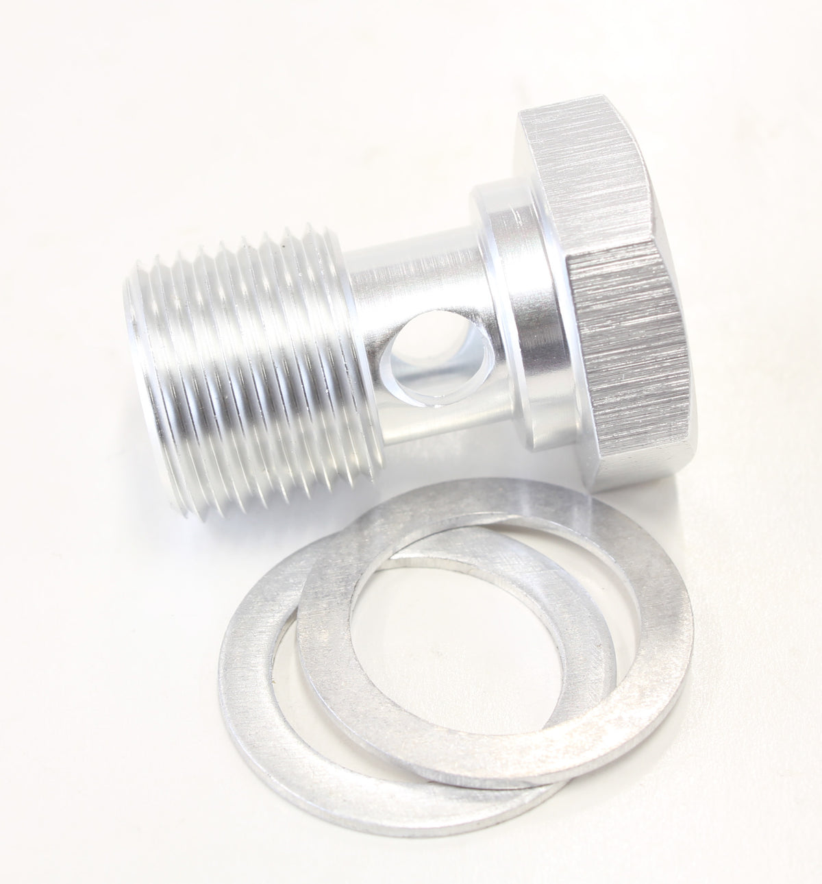 Alloy Banjo Bolt 5/8" x 20   Silver Finish