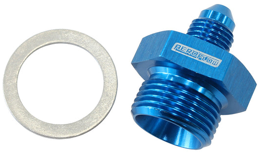 Wilwood Master Cylinder Adapter - Blue   11/16" -20 washer seal to -3AN