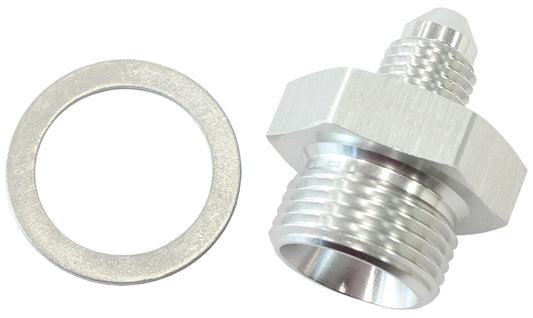 Wilwood Master Cylinder Adapter - Silver   11/16" -20 washer seal to -3AN