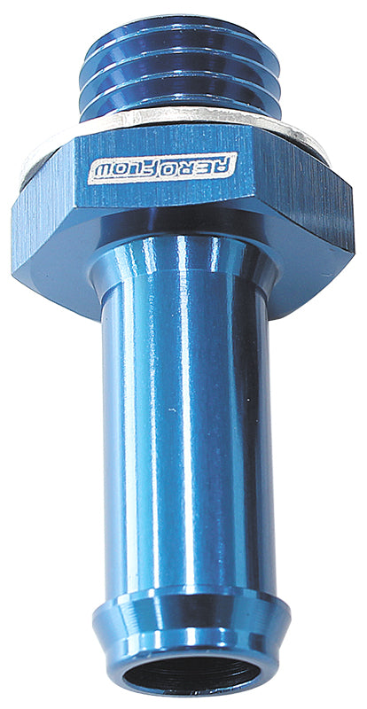 Barb EFI Fuel Pump Adapter M14 x 1.5mm to 1/2"   Blue Finish