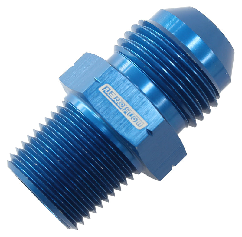 3/8" BSPT to -8AN Adapter   Blue Finish