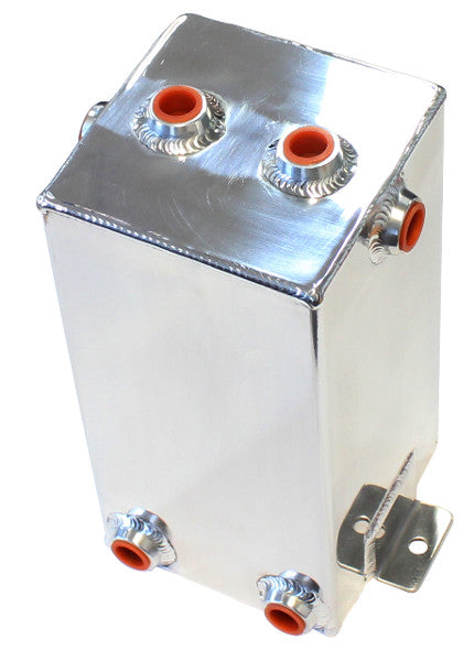 4 Liter Universal Fabricated Alloy Tank - Polished Finish  5" Length x 5" Width x 10.5" Height