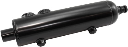 1.25L Universal Breather Tank - Black Finish   16-3/8" Height x 3-1/8" Diameter, 2 x -12 ORB Ports