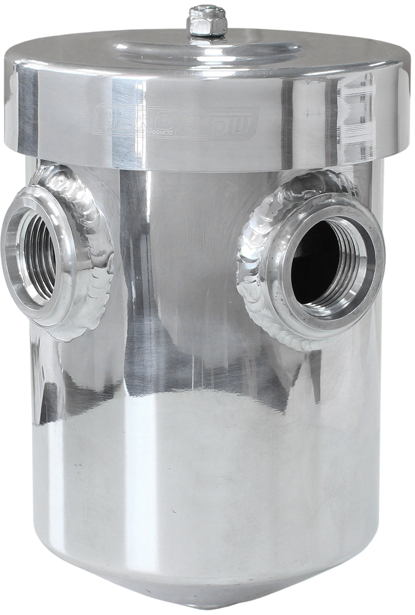 Dry Sump / Breather Tank - Polished   2 x -12 and 1 x -6 ORB Ports. 4.5" (115mm) Width x 6.5" (165mm) Height