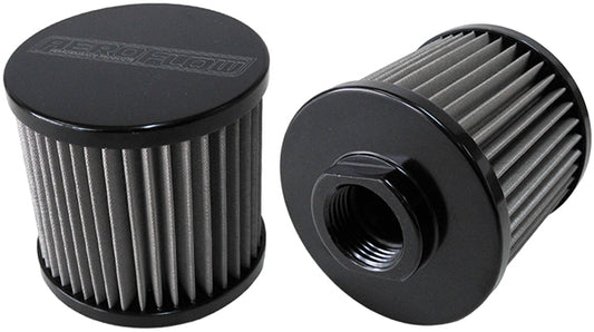 Aeroflow Stainless Steel Billet Breather  -10AN Female, Black Finish