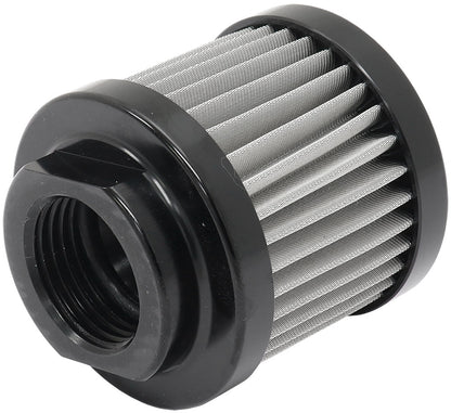 Aeroflow Stainless Steel Small Billet Breather  -10AN Female, Black Finish