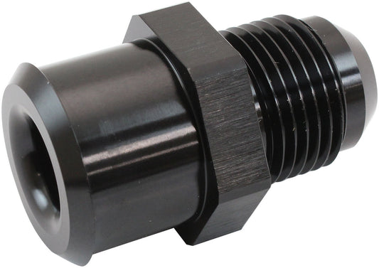 Aeroflow Push In Valve Cover Breather Adapter -10AN    Connect AN fitting to Rocker Covers with a rubber grommet, Black Finish