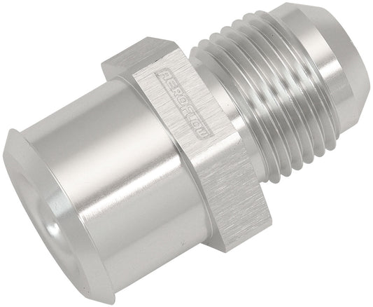 Aeroflow Push In Valve Cover Breather Adapter -10AN    Connect AN fitting to Rocker Covers with a rubber grommet, Silver Finish