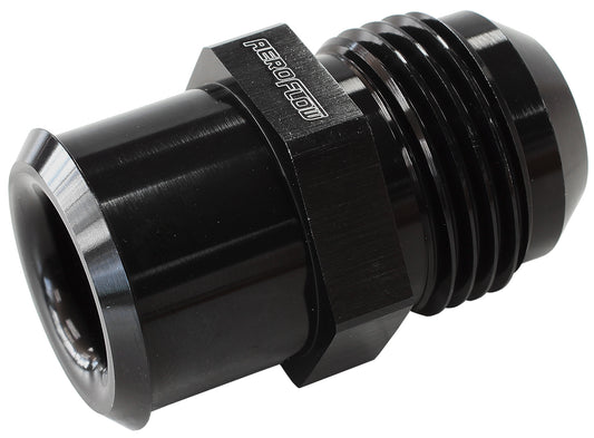 Aeroflow Push In Valve Cover Breather Adapter -12AN    Connect AN fitting to Rocker Covers with a rubber grommet, Black