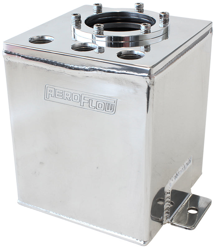 Single EFI Pump Surge Tank - Polished   Use With AF49-1014 Fuel