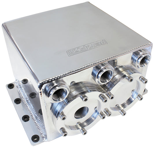 Dual EFI Pump Surge Tank - Polished   3.8 Litre, Use With AF49-1014 Fuel Pump