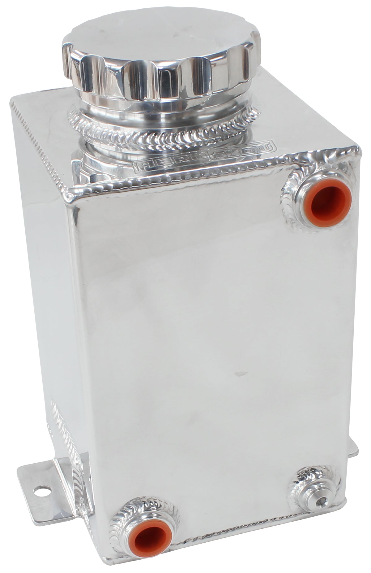 Fuel Cooler Tank - Polished  -8 ORB Inlet/Outlet With 3" Cap