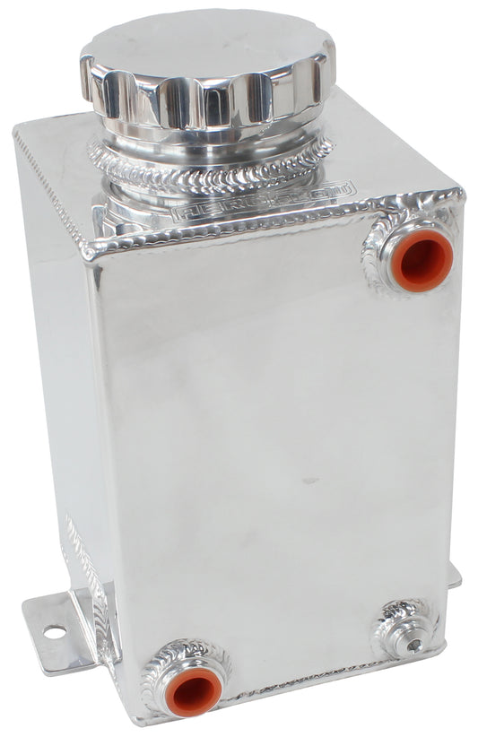 Fuel Cooler Tank - Polished  -8 ORB Inlet/Outlet With 3" Cap