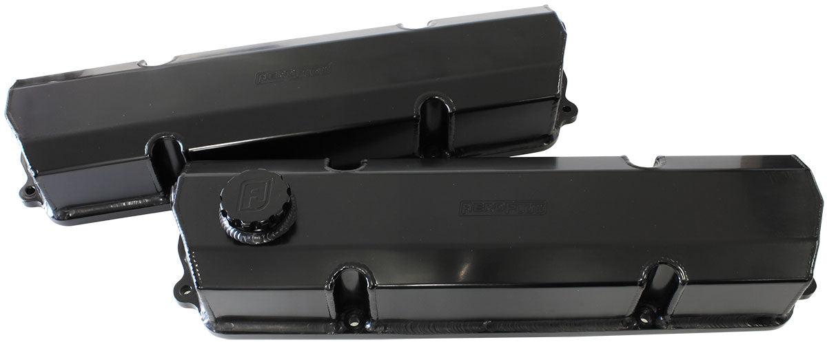 Early V8 Holden SeriesFabricated Billet Valve Covers  Black Finish. Sold as a Pair