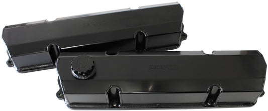 Early V8 Holden SeriesFabricated Billet Valve Covers  Black Finish. Sold as a Pair