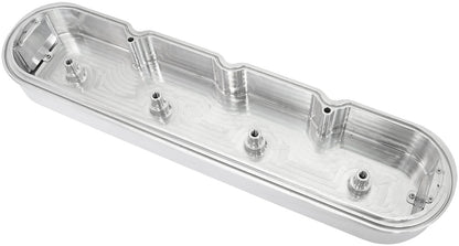 Aeroflow GM LS Billet Valve Cover Set, Raw Finish with Aeroflow Logo   Suit GM LS Series Engines. No Coil Mounts