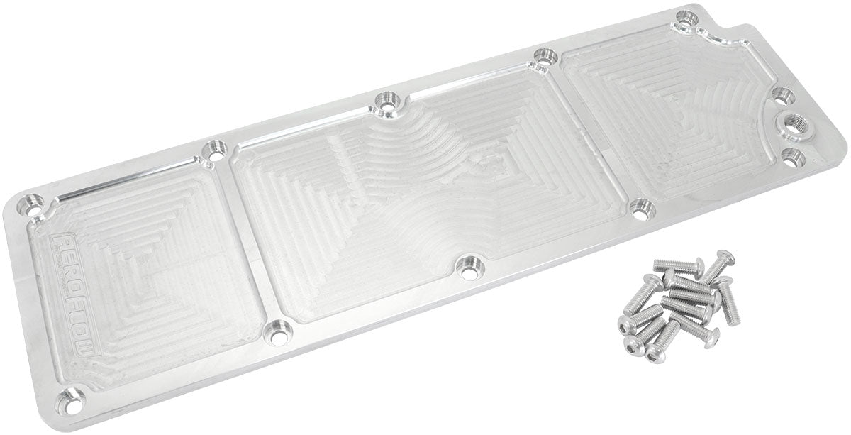 Aeroflow GM LS3 Billet Valley Plate, Raw Finish   Suit GM LS3 Series Engines with DOD delete