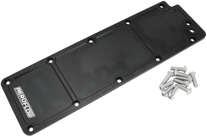 Aeroflow GM LS3 Billet Valley Plate, Black Finish   Suit GM LS3 Series Engines with DOD delete